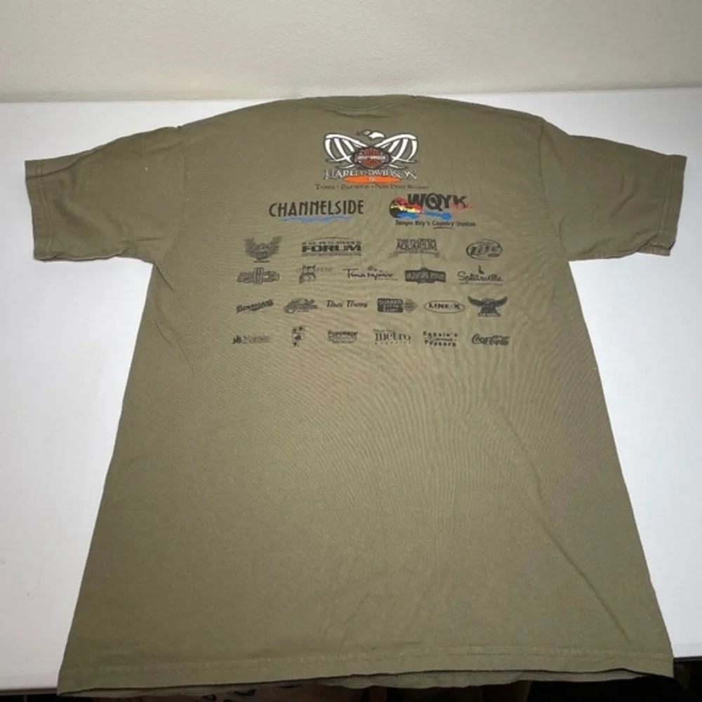2005 Harley Davidson 09-11-01 5th anniversary Remembrance Ride T Shirt Size Larg